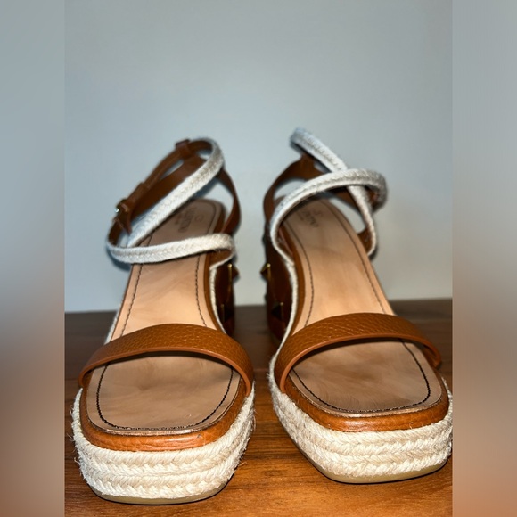 Valentino Roman Rockstud Quilted Espadrille Wedge Sandals sz EU42 - Picture 4 of 13